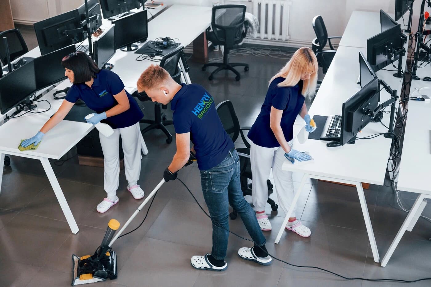 Henry-Brooks Ltd health and safety compliant cleaning team in Hampshire